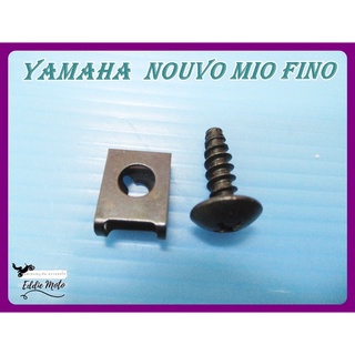 YAMAHA  NOUVO MIO FINO LOCKING CLIP with SCREW SET "BLACK" // คลิ๊ปล็อคบังลม พร้อม สกรูเกลียวปล่อย