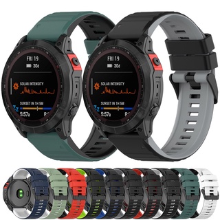 สําหรับ Garmin Fenix 7 7X 6 6X Pro GPS 5 5X Plus สาย 26/22 มม. สายนาฬิกา ปลดเร็ว ซิลิโคน สร้อยข้อมือ สายนาฬิกา ไขควงฟรี