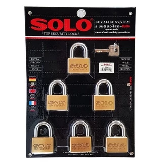 กุญแจSOLO คีย์อะไลท์ ขนาด 35,40,45,50มิล (6ตัวชุด)