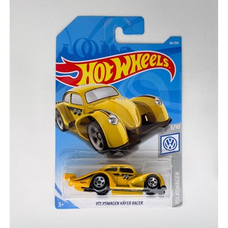 Hotwheels Volkswagen Kafer Racer-Yellow color moon eyes