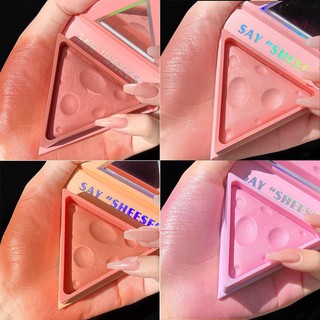 MAFFICK บลัชออนเนื้อเงา ฉ่ำวาว เนื้อละเอียด เม็ดสีแน่น สีชัด ติดทน กันน้ำ Cheese Blush MF036(ใหม่/ของแท้)