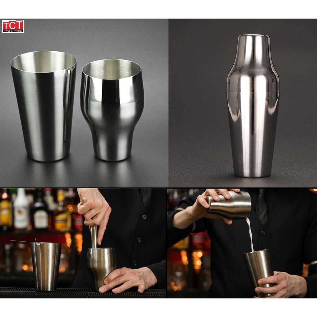 French shaker ที่ผสมค็อกเทลเครื่องดื่ม ขนาด 650 ml. มี 4 รูปที่ 4