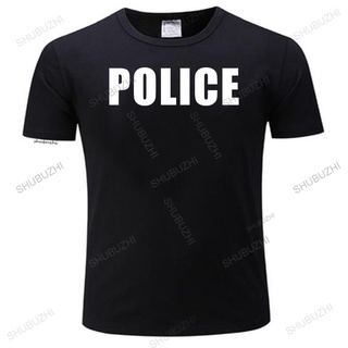 【เสื้อเก๋ไก๋】gildan เสื้อยืดลําลอง ผ้าฝ้าย 100% แขนสั้น พิมพ์ลายตํารวจ Police สําหรับผู้ชาย และผู้หญิง ไซซ์ใหญ่S-5XL