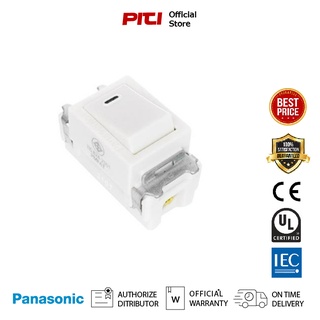 PANASONIC  WNG 5001-701สวิตช์ทางเดียว สีขาว16A 250V   สีขาว