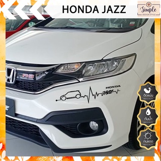 สติ๊กเกอร์ติดรถ Vinyl ฮอนด้า แจ๊ส HONDA JAZZ RACING CLUB