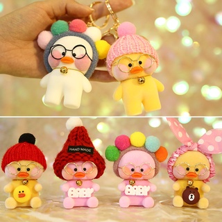 พวงกุญแจ จี้ตุ๊กตาเป็ด Lalafanfan Duck Kawaii Cafe Mimi ของเล่นสําหรับเด็ก