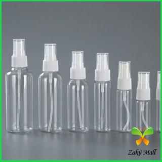 Zakii Mall ขวดสเปรย์ สีใส ขวดใส่สเปรย์พกพา ขวดสเปรย์น้ำหอม มี ขนาด 30 50 100 มล  Transparent spray bottle