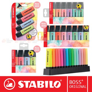 ปากกาเน้นข้อความ ปากกาไฮไลท์ Stabilo Boss Original สีนีออน สีพาสเทล