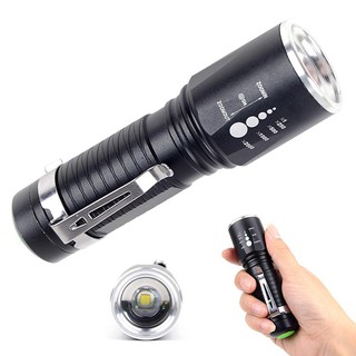 ไฟฉาย  8000 Lumens 5 โหมด ไม่รวมแบตเตอรี่