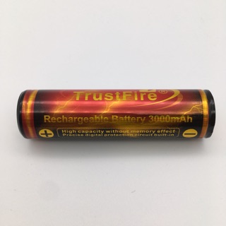 Battery 18650 TrustFire แท้ ถ่านชาร์จ18650 /3.7 v.