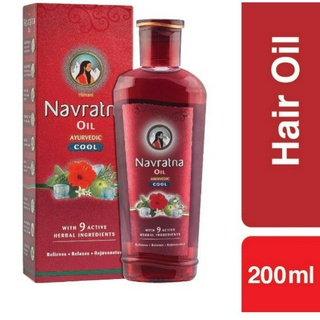 Navratna oil (น้ำมันลดอาการปวดหัว ผ่อนคลาย) 200ml.