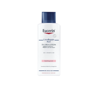 Eucerin UREA REPAIR PLUS 5% UREA LOTION 48H LONG-LASTING HYDRATION 250 ML (ยูเซอริน ยูเรีย รีแพร์ พลัส 5% ยูเรีย โลชั่น 48)