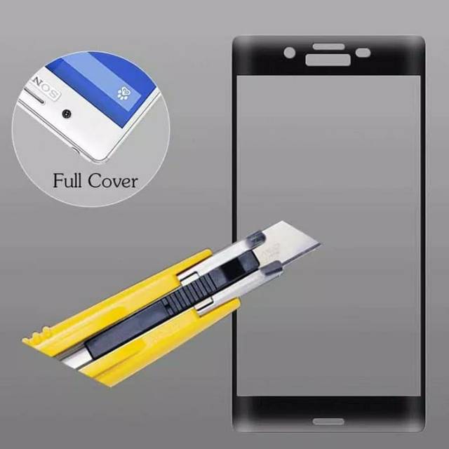 กระจกนิรภัย Sony Xperia Xz / Xzs Full 2.5 D กระจกนิรภัย Sony XZS รายการสีดํา