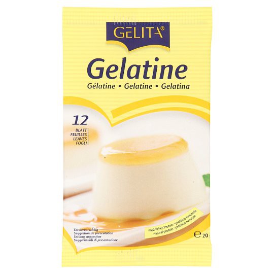 🔥*พร้อมส่ง*🔥 เยลลิต้า แผ่นเจลาติน 12 แผ่น Yello Gelatin Sheet 12 Sheets