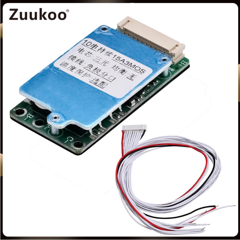 10s 36V 15A BMS Li-ion Lipolymer 18650 แบตเตอรี่ชาร์จป้องกันสําหรับ Ebike