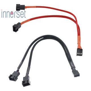 [innerset] สายเคเบิ้ลแยกพัดลมระบายความร้อน CPU PC 4 Pin เป็น 3/4 Pin