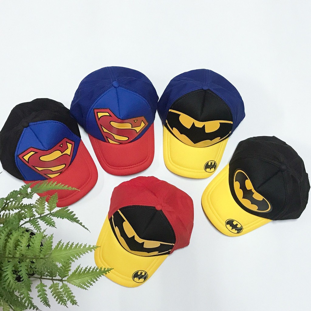พร้อมส่ง หมวกแก๊ป เด็ก ลาย  (Superman Batman)