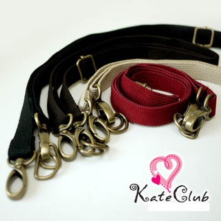 SALE - สายกระเป๋า DIY ฝ้ายทอสะพายเฉียงข้าง พร้อมขอเกี่ยว ปรับความยาวได้ กว้าง 2 ซม.