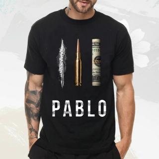 pablo escobar narcos เสื้อยืดคอกลมลําลองเนื้อผ้าฝ้าย 100% พลัสไซส์สําหรับผู้ชาย