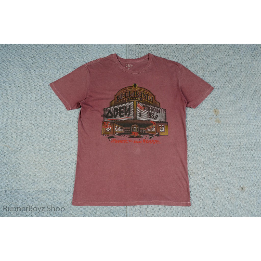 เสื้อยืด Obey ของแท้ มือสอง