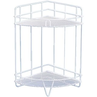 ชั้นวางของเข้ามุม 2 ชั้น MOYA 7132E สีขาว ชั้นวางของในห้องน้ำ Bath Rack Shelf