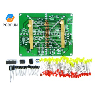 Pcbfun ชุดบอร์ดบัดกรีไฟกระพริบ LED DC4.5-6V PCB DIY สําหรับฝึกบัดกรี