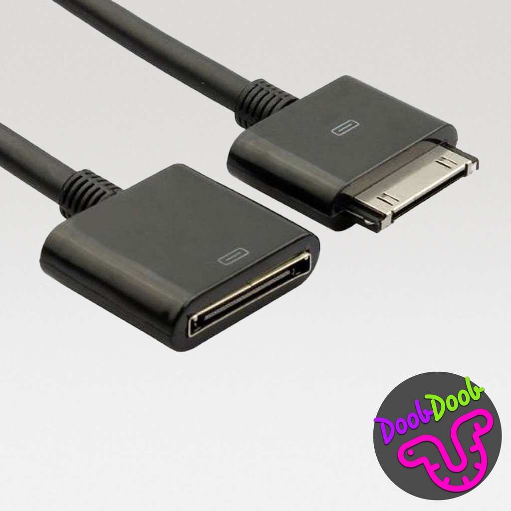 Dock Connector Extender Extension Cable 30-pin (Black) [ สินค้าพร้อมจัดส่ง ]
