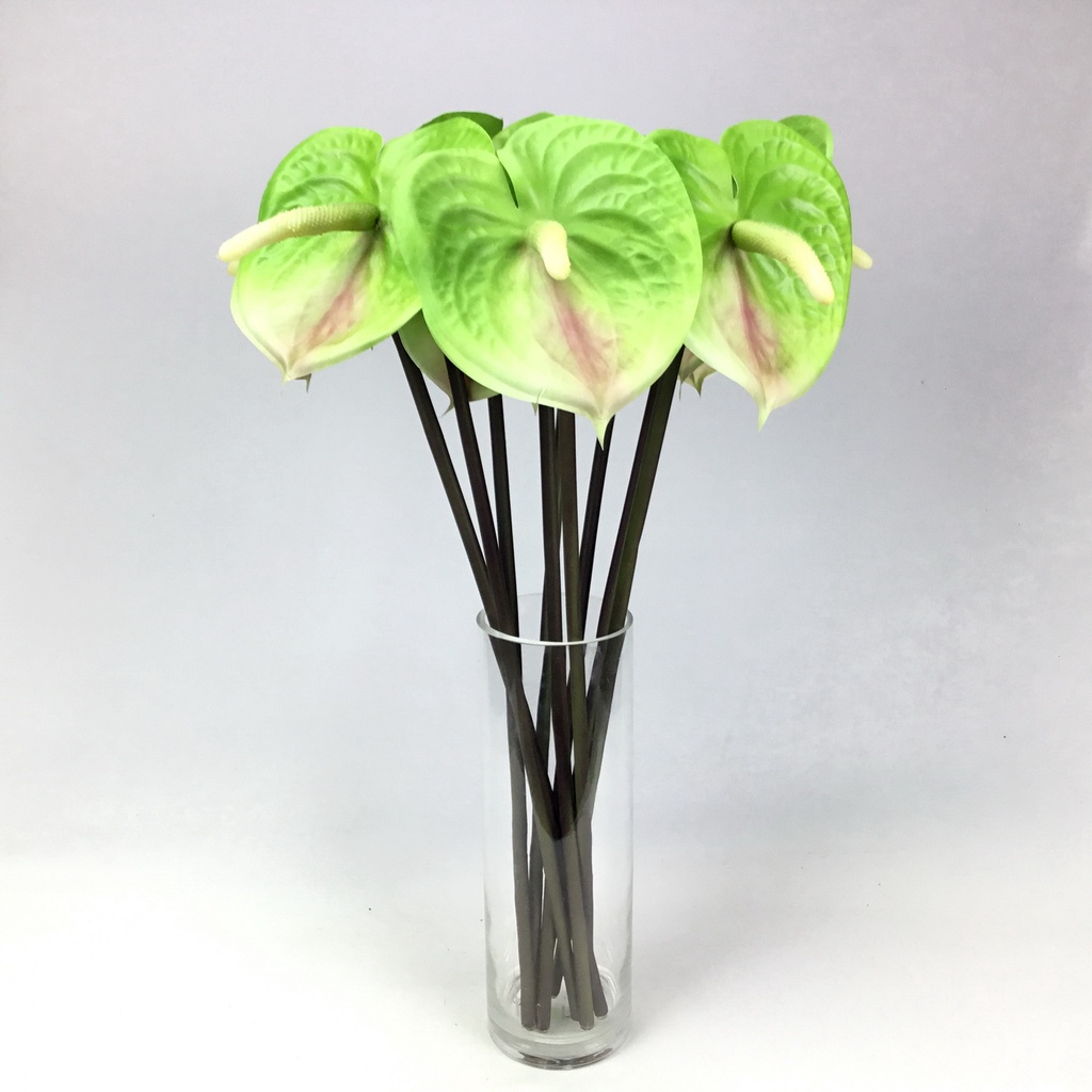 ดอกหน้าวัว ยาว63cm. Artificial anthurium ดอกไม้ประดิษฐ์เกรดพรีเมี่ยม