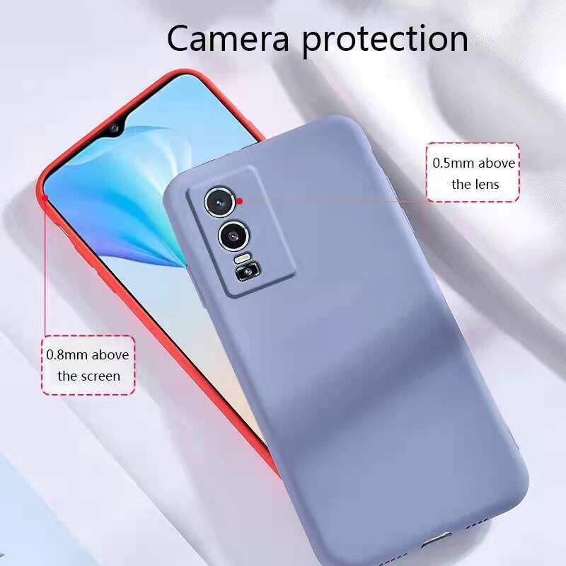 ***พร้อมส่งในไทย***Y76 เคสTPU​นิ่ม​สีพาสเทลแบบคลุมกล้องVivo Y76 5G - รูปที่ 3