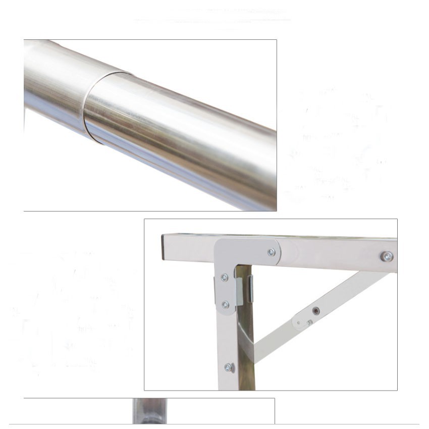 ราวแขวนผ้าบาร์เดี่ยว ราวตากผ้าสแตนเลส ราวแขวนผ้า ยืดหดได้1.60 เมตร YF-1.6M - รูปที่ 2