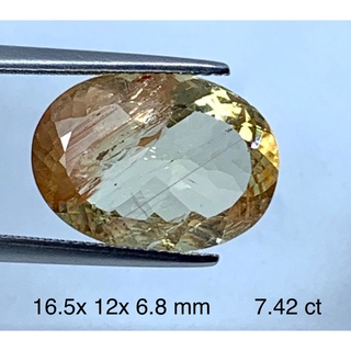 7.420 ct แอนดีซีน แท้ ธรรมชาติ Natural Andesine Oval Loose Gemstone For Fine Jewelry