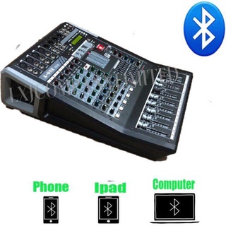 LXJ Pro Karaoke Audio Mixer Bluetooth 6 Channel Microphone Sound Mixing Console With USB 48V Phantom Power 99