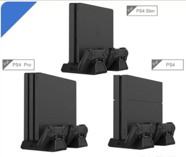 Stand Ps4 Slim,Pro แท่นวาง+ชาร์จจอย Ps.4 DOBE ของแท้ [Stand for Ps4] [ขาตั้ง ps4 3 in 1] [ขาตั้งPS4] [PS4 Stand]