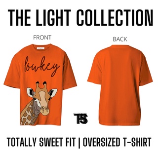 เสื้อยืดโอเวอร์ไซซ์ ลาย Orange Girrafe (คอลเลกชันสว่าง)