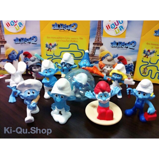 Happy meal ชุด smurfs 2 Thai ครบเซต