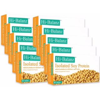 อาหารเสริมสำหรับผู้หญิง ไฮบาลานซ์ Hi-Balanz Soy Protein 10 กล่อง