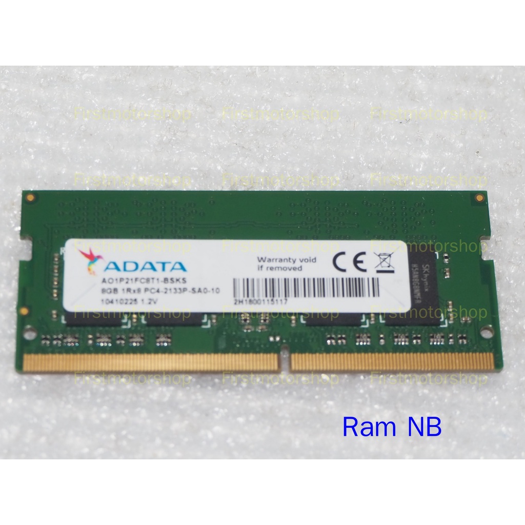 แรมโน๊ตบุ๊ค Adata DDR4 8GB PC4 2133mhz แล็ปท็อป Ram หน่วยความจำ DDR 4 8G Notebook Ram SODIMM  1.2V ม