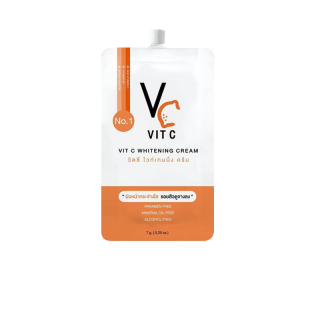 พ ร้ อ ม ส่ ง VC Vit C Whitening Cream วิตซี ไวท์เทนนิ่ง ครีม 7 g.ครีมซองน้องฉัตร รัชชา RATCHA ขนาด 7 กรัม