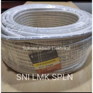 Nym สายเคเบิลเดี่ยว 2X2.5 2X2.5 เมตร SUTRADO SNI Equivalent เป็น ETERNA EXTRANA SUPREME