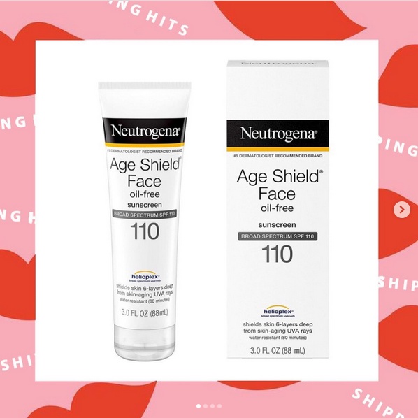 Neutrogena Age shield face sunscreen SPF110 ครีมกันแดดอันดับ 1 ที่แนะนำโดยแพทย์ผิวหนังสหรัฐอเมริกา