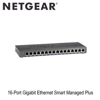 Netgear (GS116E) 16-Port Gigabit Ethernet Smart Managed Plus Switch ประกันศูนย์ไทย