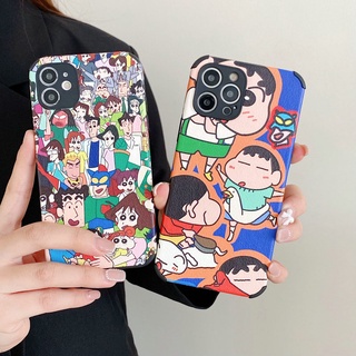 เคสโทรศัพท์มือถือนิ่ม ขอบตรง ลายชินจัง สําหรับ OPPO A16 A94 A31 A91 A5 A9 2020 F11 F9 A3S A12e A74 A95 A54 A15 A15S A53 A33 A52 A92 Reno 3 5 6 5F 6Z 4G 5G