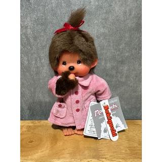 Sekiguchi Monchhichi S Size Dressed Pink Coat Girl 18 CM. (7 Inch)