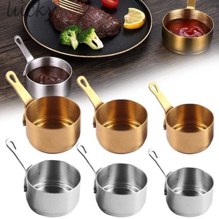 LUCKY~Pot Gravy Stainless Steel Milk Pot Mini Sauce Pan Non Stick Small Saucepan#Ready Stock