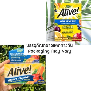 (Natures Way®) Alive! Mens Energy Complete Multivitamin 50 Tablets วิตามินรวม สำหรับผู้ชาย