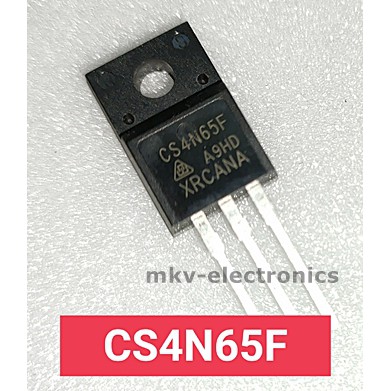 (1ตัว) CS4N65F , 4N65 , MOSFET N-CH 4A 650V TO-220FP
