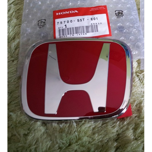 โลโก้ HONDA H Emblem MERAH RED HONDA CIVIC FD FC FB FE CITY HATCHBACK TM0 STREAM RN6 RN9 ODYSSEY RB3 WRV ES HONDA JAZZ