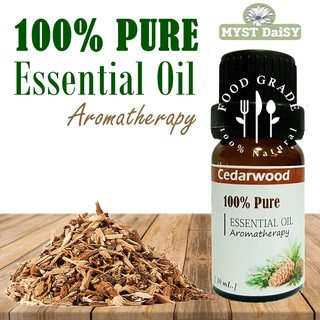 [10 mL.] Food Grade 100% Pure Essential Oilน้ำมันหอมระเหยซีดาร์วู้ด(Cedarwood)บริสุทธิ์100%ไม่ผสม(ไม่ใช่กลิ่นสังเคราะห์)