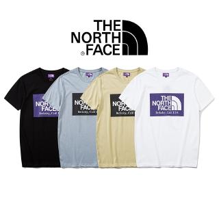 ราคาต่ำสุด!!THE NORTH FACE ผู้ชายและผู้หญิงแฟชั่นลำลองเสื้อยืดแขนสั้น S-5XL