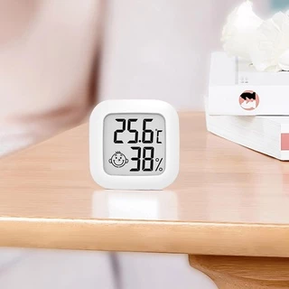 เทอร์โมมิเตอร์มินิ เครื่องวัดความชื้น hygrometer จอ LCD ขนาดเล็ก ดิจิตอล สำหรับ Home/Office/เรือนกระจก แม่นยำสูง